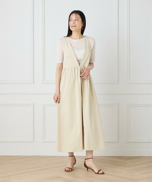 I.T.'S. international / イッツインターナショナル ミニ丈・ひざ丈ワンピース | Vラインワンピース | 詳細8
