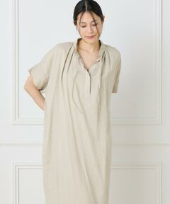 【たあ】❤︎Acka. dress one-piece マキシ丈 ベージュ たあ様専用】❤︎Acka. dress one-piece マキシ丈 ベージュ