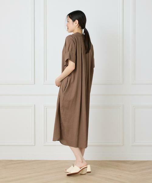 I.T.'S. international / イッツインターナショナル ロング・マキシ丈ワンピース | リネンギャザーワンピース | 詳細4