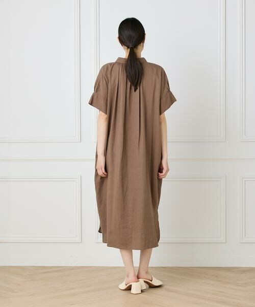 I.T.'S. international / イッツインターナショナル ロング・マキシ丈ワンピース | リネンギャザーワンピース | 詳細5