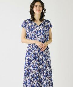 I.T.'S. international / イッツインターナショナル ロング・マキシ丈ワンピース | ブルーフラワーワンピース
