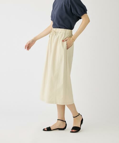 I.T.'S. international / イッツインターナショナル ロング・マキシ丈スカート | ドローコードギャザータイトスカート | 詳細12