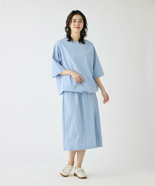 I.T.'S. international / イッツインターナショナル ロング・マキシ丈スカート | ドローコードギャザータイトスカート | 詳細5