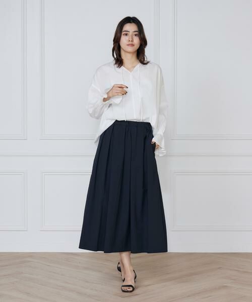 I.T.'S. international / イッツインターナショナル ロング・マキシ丈スカート | ランダムタックスカート | 詳細5