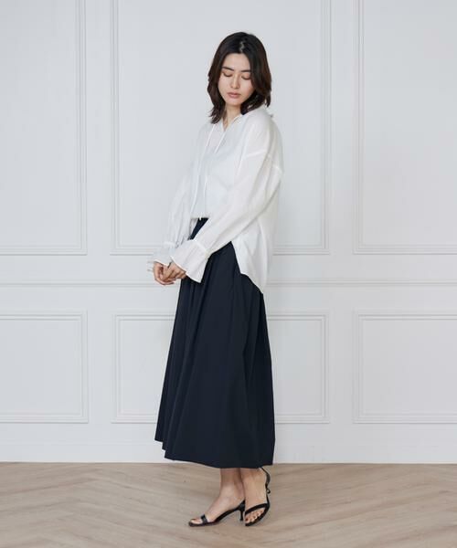 I.T.'S. international / イッツインターナショナル ロング・マキシ丈スカート | ランダムタックスカート | 詳細7