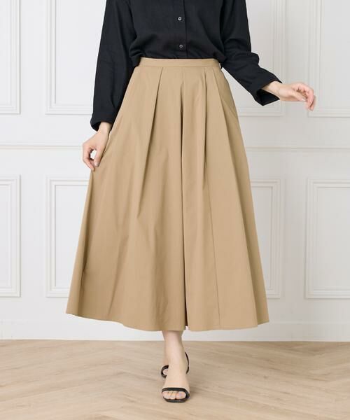 I.T.'S. international / イッツインターナショナル ミニ・ひざ丈スカート | タックフレアスカート | 詳細1