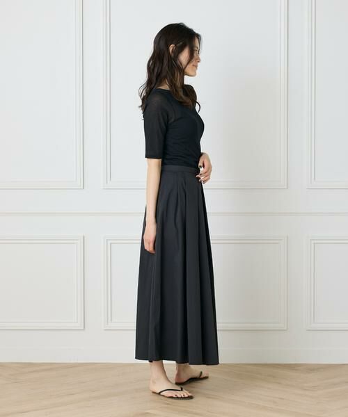 I.T.'S. international / イッツインターナショナル ミニ・ひざ丈スカート | タックフレアスカート | 詳細13