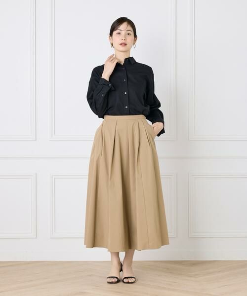 I.T.'S. international / イッツインターナショナル ミニ・ひざ丈スカート | タックフレアスカート | 詳細2