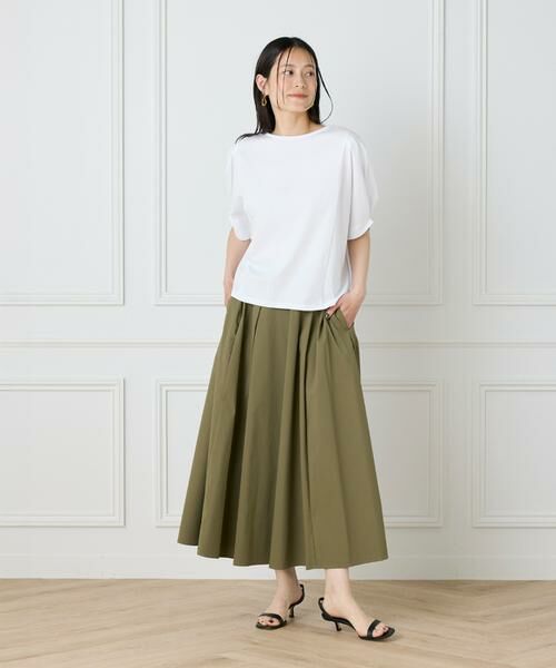 I.T.'S. international / イッツインターナショナル ミニ・ひざ丈スカート | タックフレアスカート | 詳細6