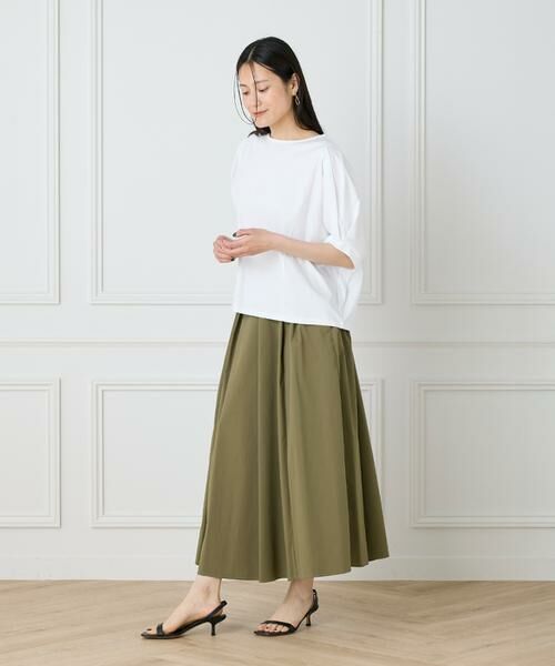 I.T.'S. international / イッツインターナショナル ミニ・ひざ丈スカート | タックフレアスカート | 詳細7