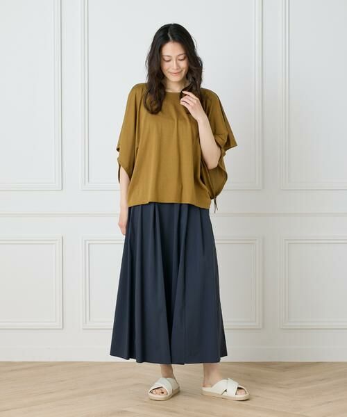 I.T.'S. international / イッツインターナショナル ミニ・ひざ丈スカート | タックフレアスカート | 詳細9