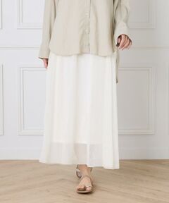 I.T.'S. international / イッツインターナショナル ロング・マキシ丈スカート | シアー楊柳スカート