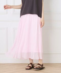 I.T.'S. international / イッツインターナショナル ロング・マキシ丈スカート | シアー楊柳スカート