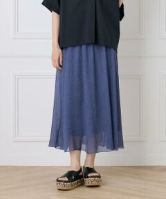 I.T.'S. international / イッツインターナショナル ロング・マキシ丈スカート | シアー楊柳スカート