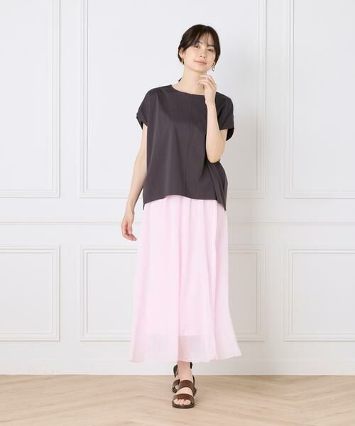 I.T.'S. international / イッツインターナショナル ロング・マキシ丈スカート | シアー楊柳スカート | 詳細10