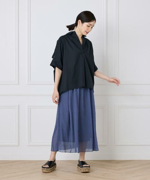 I.T.'S. international / イッツインターナショナル ロング・マキシ丈スカート | シアー楊柳スカート | 詳細14