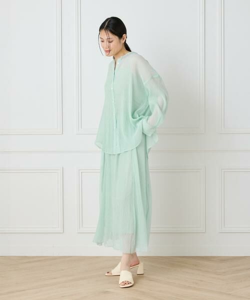 I.T.'S. international / イッツインターナショナル ロング・マキシ丈スカート | シアー楊柳スカート | 詳細2