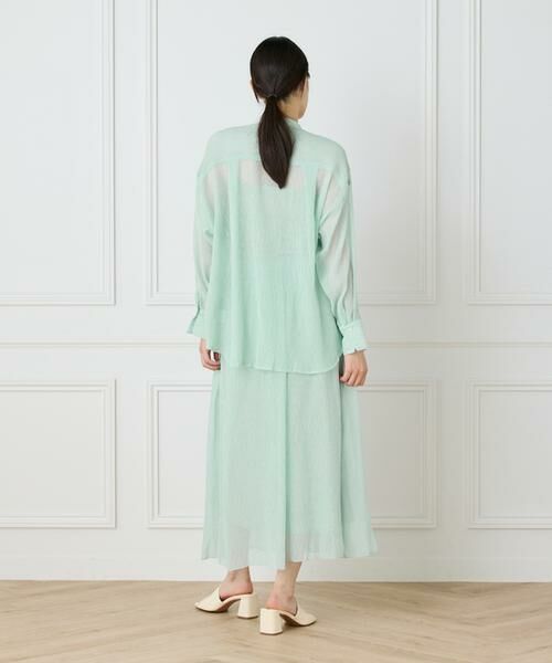 I.T.'S. international / イッツインターナショナル ロング・マキシ丈スカート | シアー楊柳スカート | 詳細6