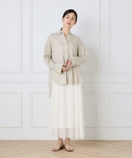 I.T.'S. international / イッツインターナショナル ロング・マキシ丈スカート | シアー楊柳スカート | 詳細7