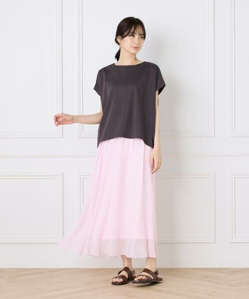 I.T.'S. international / イッツインターナショナル ロング・マキシ丈スカート | シアー楊柳スカート | 詳細26