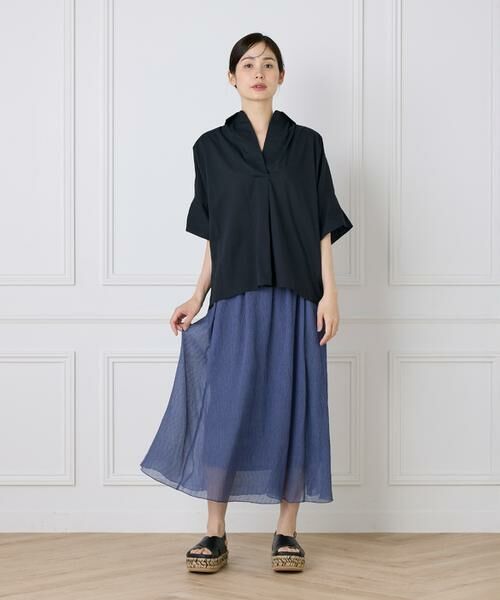 I.T.'S. international / イッツインターナショナル ロング・マキシ丈スカート | シアー楊柳スカート | 詳細28