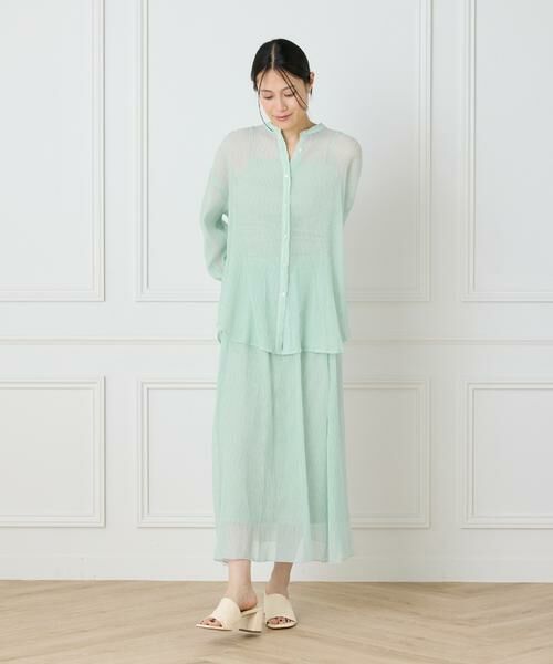 I.T.'S. international / イッツインターナショナル ロング・マキシ丈スカート | シアー楊柳スカート | 詳細18