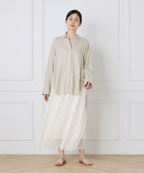 I.T.'S. international / イッツインターナショナル ロング・マキシ丈スカート | シアー楊柳スカート | 詳細23