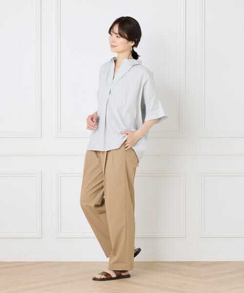 I.T.'S. international / イッツインターナショナル スラックス・ドレスパンツ | タックテーパードイージーパンツ | 詳細7