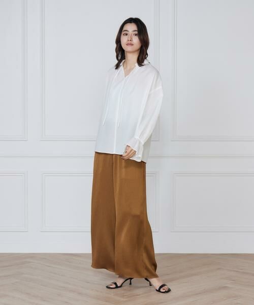 I.T.'S. international / イッツインターナショナル その他パンツ | クレープ楊柳イージーパンツ | 詳細6