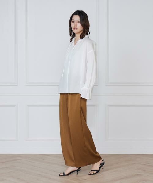 I.T.'S. international / イッツインターナショナル その他パンツ | クレープ楊柳イージーパンツ | 詳細7