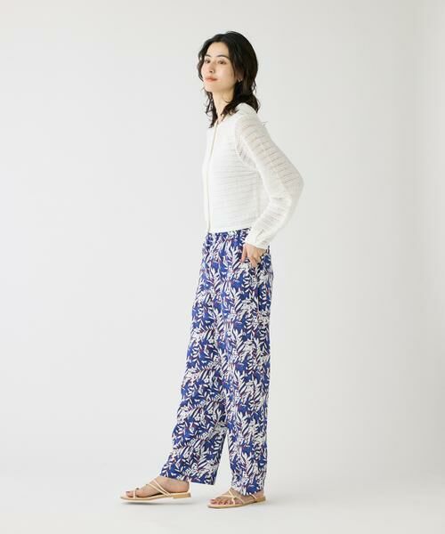 I.T.'S. international / イッツインターナショナル その他パンツ | ブルーフラワーストレートイージーパンツ | 詳細3