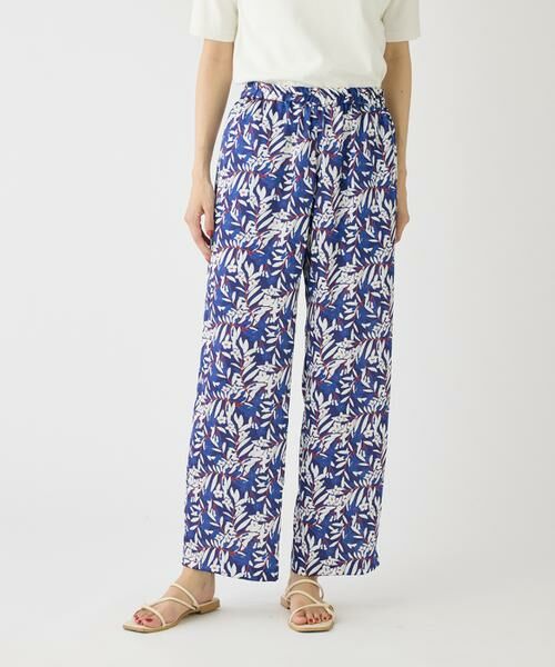 I.T.'S. international / イッツインターナショナル その他パンツ | ブルーフラワーストレートイージーパンツ | 詳細6