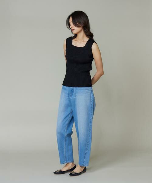 I.T.'S. international / イッツインターナショナル ベスト | 2wayネックリブノースリーブ | 詳細8