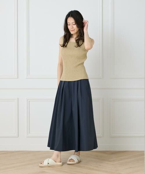 I.T.'S. international / イッツインターナショナル ベスト | 2wayネックリブノースリーブ | 詳細17