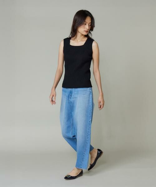 I.T.'S. international / イッツインターナショナル ベスト | 2wayネックリブノースリーブ | 詳細21