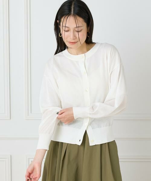 I.T.'S. international / イッツインターナショナル カーディガン・ボレロ | 2WAYシアーカーディガン | 詳細12