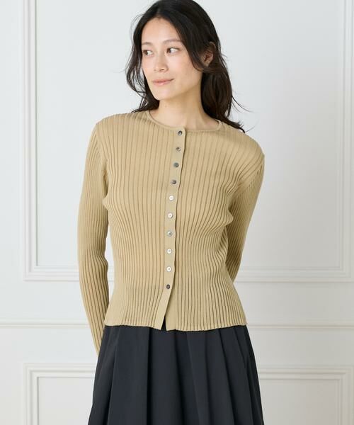 I.T.'S. international / イッツインターナショナル カーディガン・ボレロ | シアーリブカーディガン | 詳細1