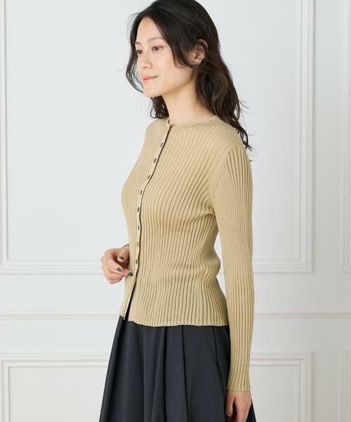 I.T.'S. international / イッツインターナショナル カーディガン・ボレロ | シアーリブカーディガン | 詳細10