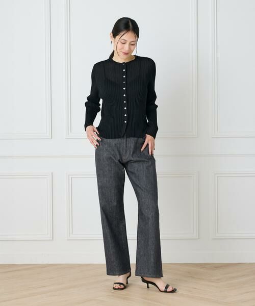 I.T.'S. international / イッツインターナショナル カーディガン・ボレロ | シアーリブカーディガン | 詳細6