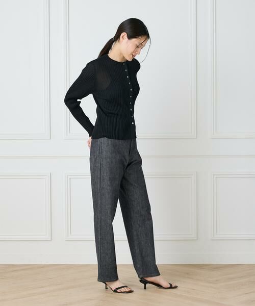 I.T.'S. international / イッツインターナショナル カーディガン・ボレロ | シアーリブカーディガン | 詳細7