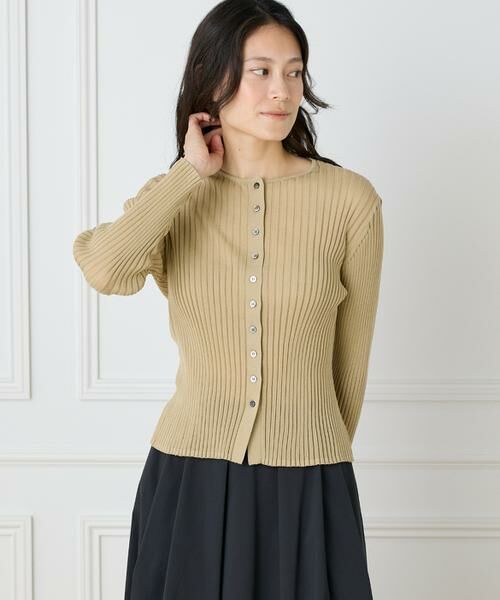 I.T.'S. international / イッツインターナショナル カーディガン・ボレロ | シアーリブカーディガン | 詳細9