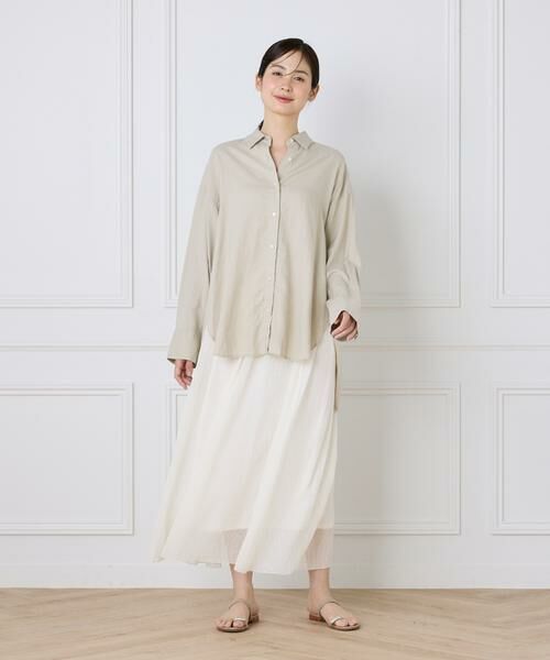 I.T.'S. international / イッツインターナショナル シャツ・ブラウス | オーバーサイズリネンシャツ《FUDGE 7月号掲載商品》 | 詳細6