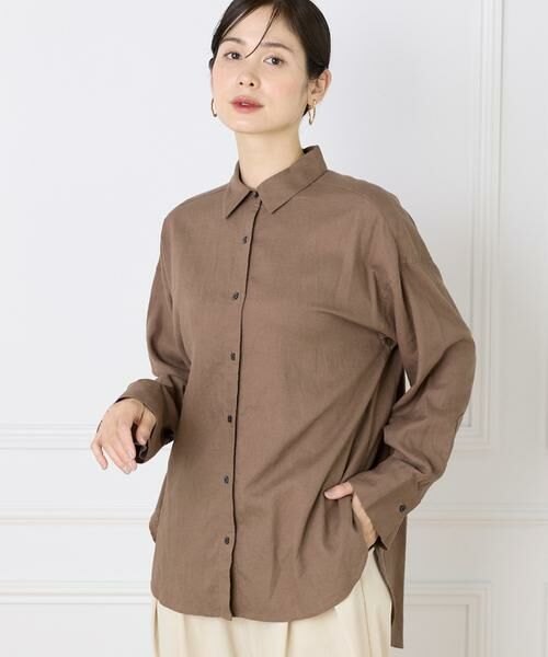 I.T.'S. international / イッツインターナショナル シャツ・ブラウス | オーバーサイズリネンシャツ《FUDGE 7月号掲載商品》 | 詳細30