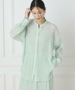 I.T.'S. international / イッツインターナショナル シャツ・ブラウス | シアー楊柳オーバーサイズシャツ