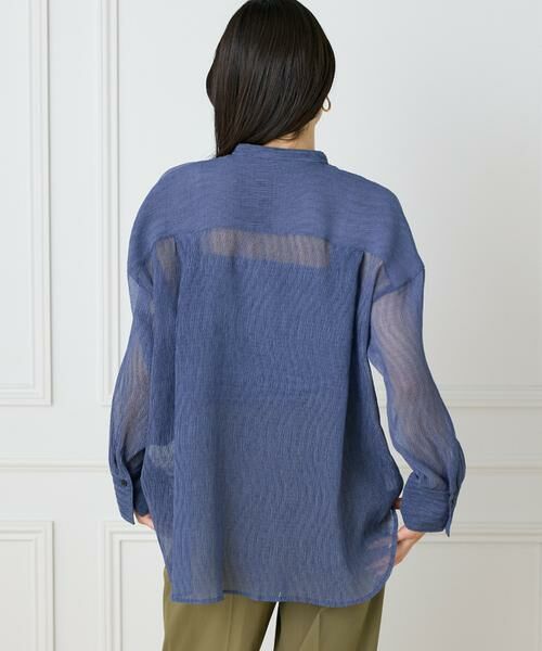 I.T.'S. international / イッツインターナショナル シャツ・ブラウス | シアー楊柳オーバーサイズシャツ | 詳細14