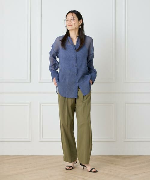 I.T.'S. international / イッツインターナショナル シャツ・ブラウス | シアー楊柳オーバーサイズシャツ | 詳細17