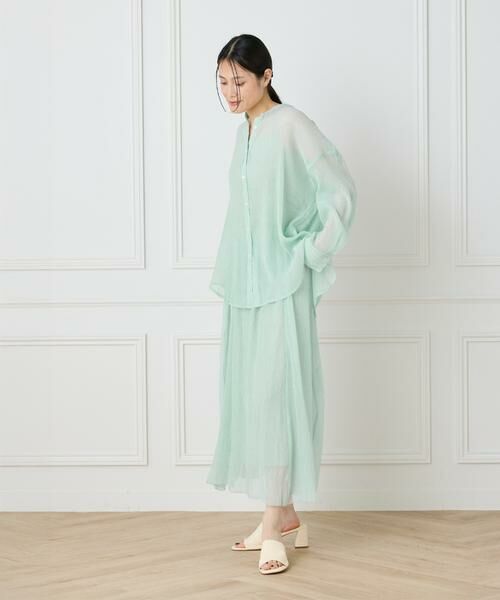 I.T.'S. international / イッツインターナショナル シャツ・ブラウス | シアー楊柳オーバーサイズシャツ | 詳細24