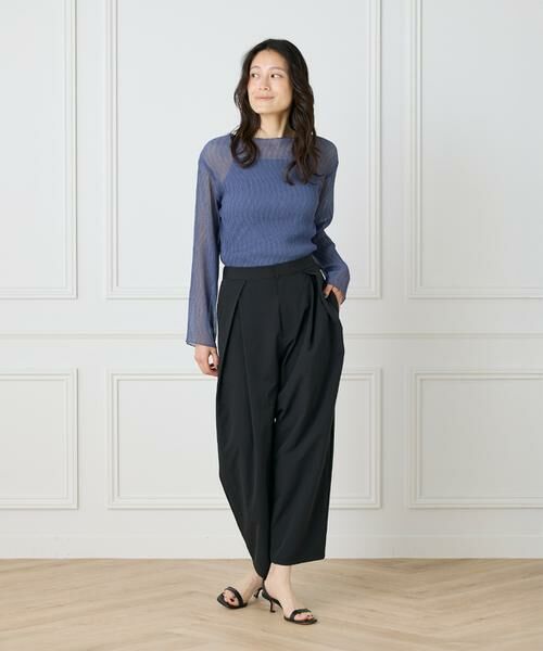 I.T.'S. international / イッツインターナショナル シャツ・ブラウス | シアー楊柳ボートネックプルオーバー | 詳細12