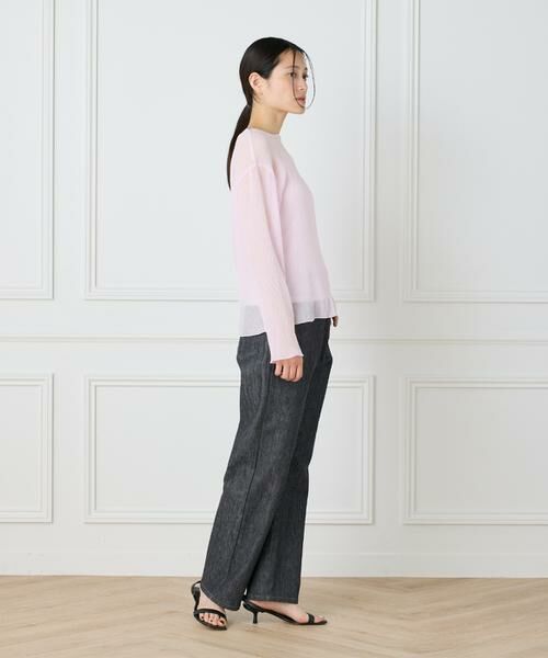 I.T.'S. international / イッツインターナショナル シャツ・ブラウス | シアー楊柳ボートネックプルオーバー | 詳細4