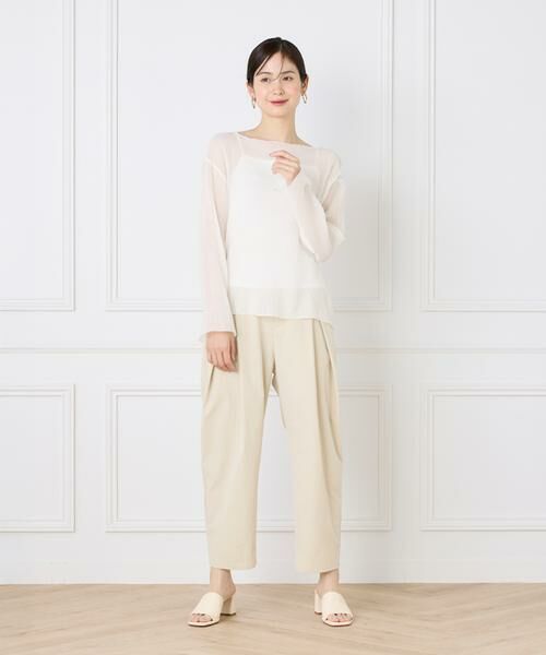 I.T.'S. international / イッツインターナショナル シャツ・ブラウス | シアー楊柳ボートネックプルオーバー | 詳細6